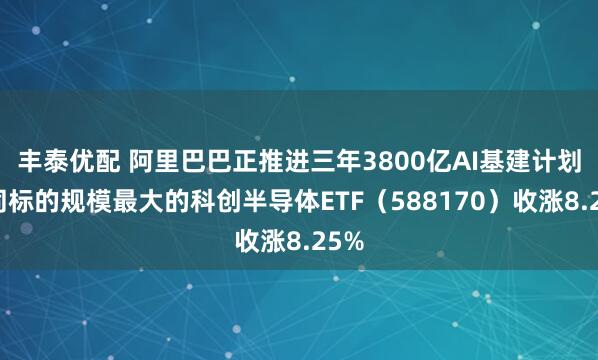 丰泰优配 阿里巴巴正推进三年3800亿AI基建计划，同标的规模最大的科创半导体ETF（588170）收涨8.25%
