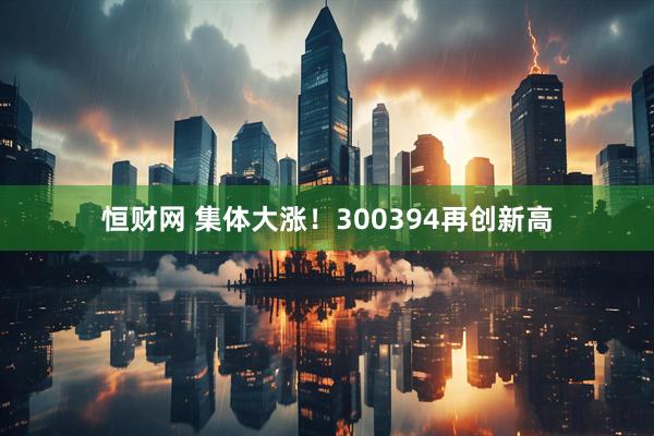 恒财网 集体大涨！300394再创新高