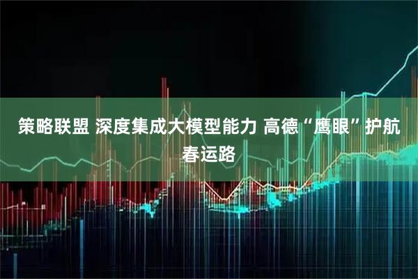 策略联盟 深度集成大模型能力 高德“鹰眼”护航春运路